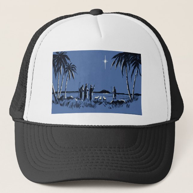 NOB160 Nativity 2.tif Trucker Hat (Front)
