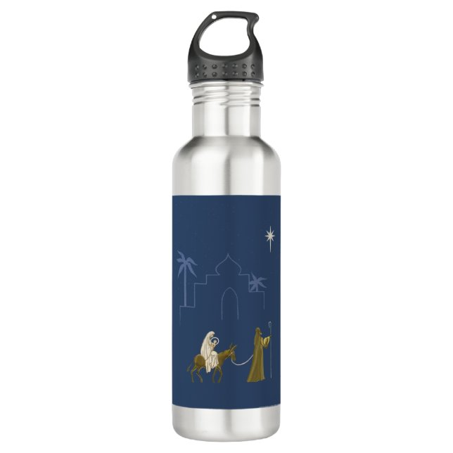 NOB161 Mary and Joseph.tif Stainless Steel Water Bottle (Front)