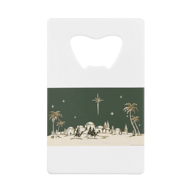 NOB164 Three Wise Men.tif Credit Card Bottle Opener (Front)