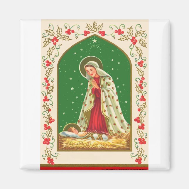 NOB165 Mary and Baby Jesus.tif Magnet (Front)