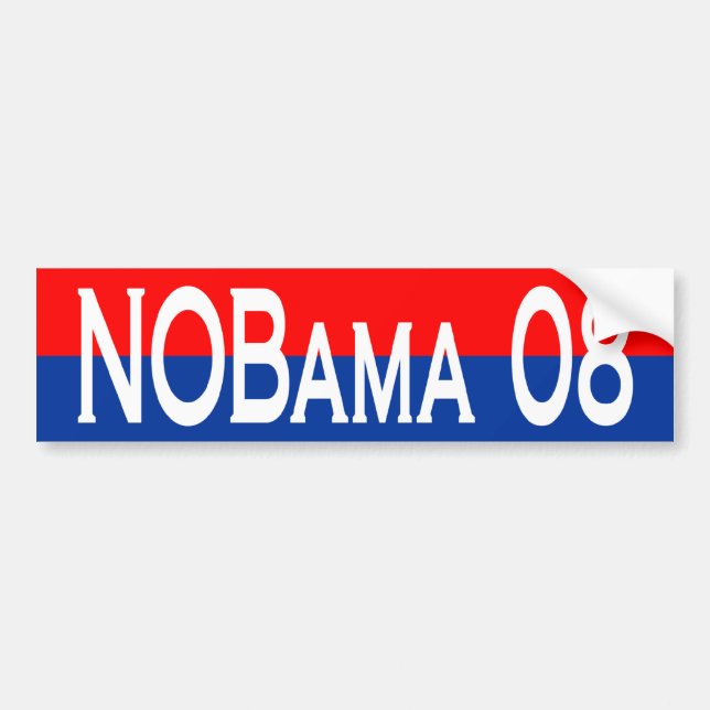 NoBama 08 Bumper Sticker (Front)