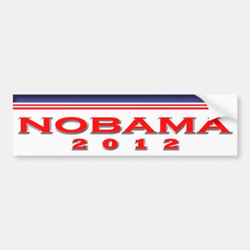 Nobama 2012 bumper sticker