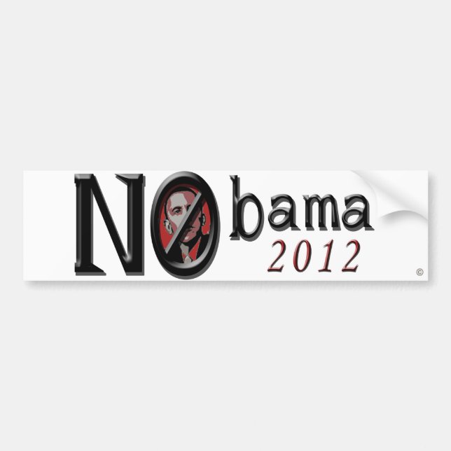 Nobama 2012 Bumper Sticker (Front)