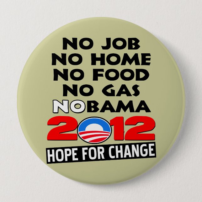 NoBAMA 2012 Button (Front)