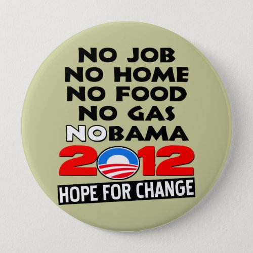 NoBAMA 2012 Button