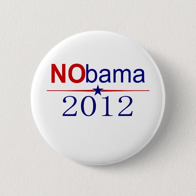 NObama 2012 election Pinback Button (Front)