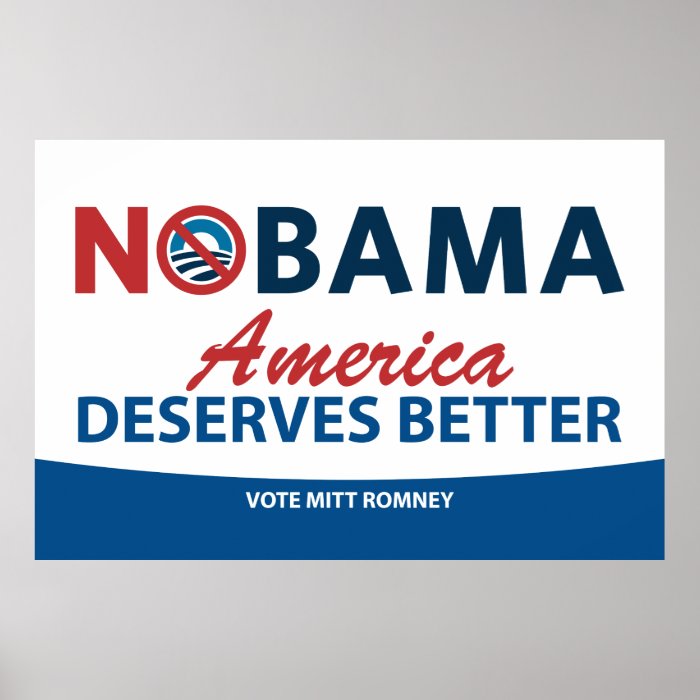 NOBama America Deserves Better Poster