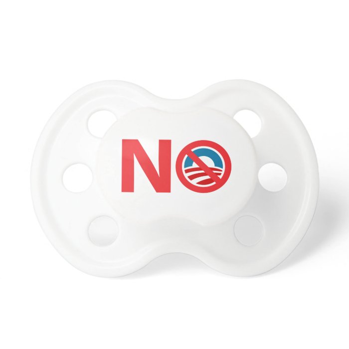 NObama Anti Obama Sign Baby Pacifier