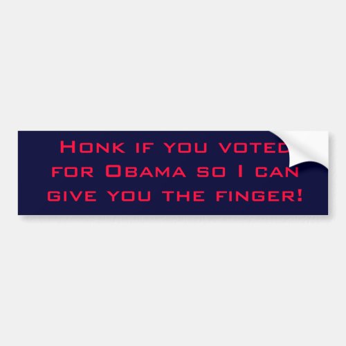 Nobama Bumper Sticker