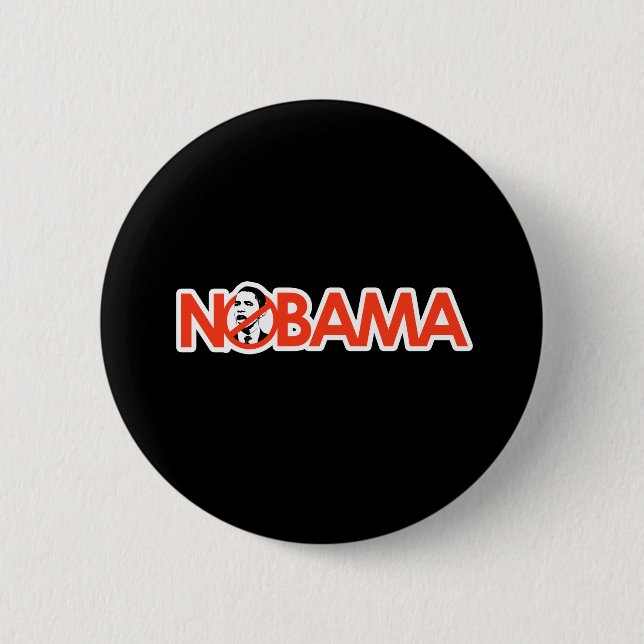 NOBAMA - Customized Pinback Button (Front)