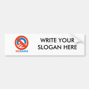 NOBAMA / NO OBAMA BUMPER STICKER