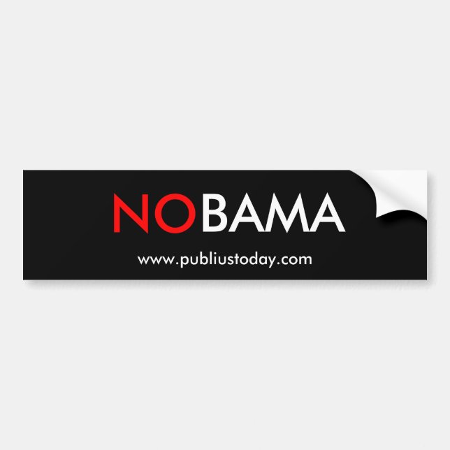 NOBAMA - (NO Obama) Bumper Sticker (Front)
