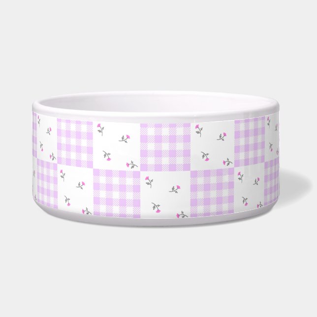 Nobara Check Pink Bowl (Front)