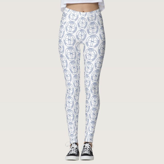 NOBCChE Blue Seal Print Leggings (Front)