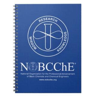 NOBCChE Blue Spiral Note - White Logo Notebook