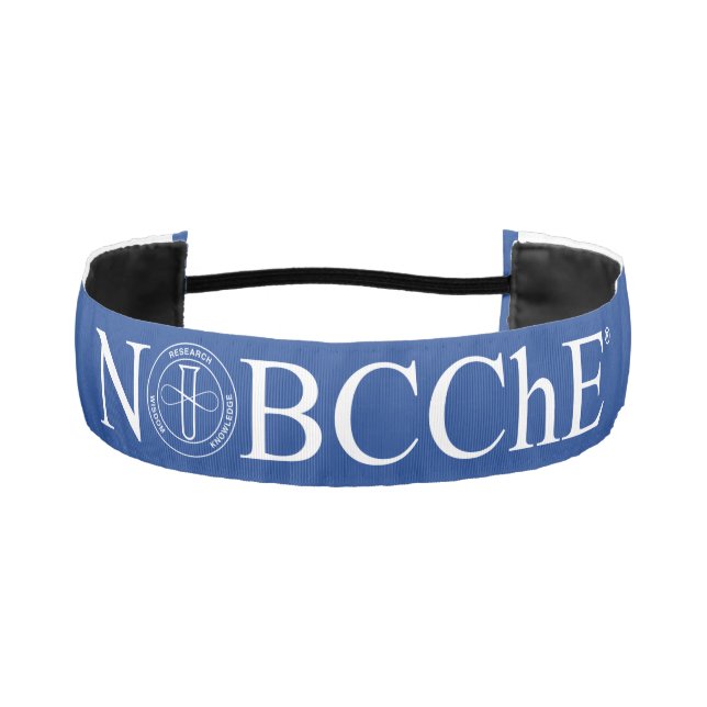 NOBCChE Non-Slip Headband - White logo (Front)
