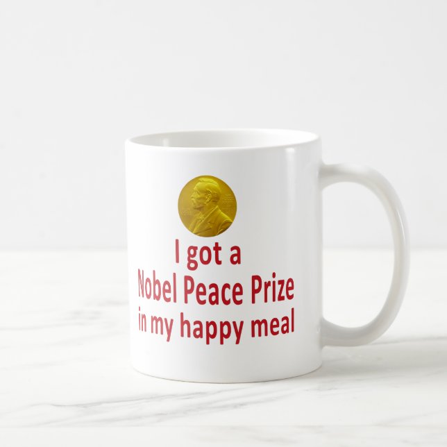 Nobel Happy Meal Coffee Mug (Right)