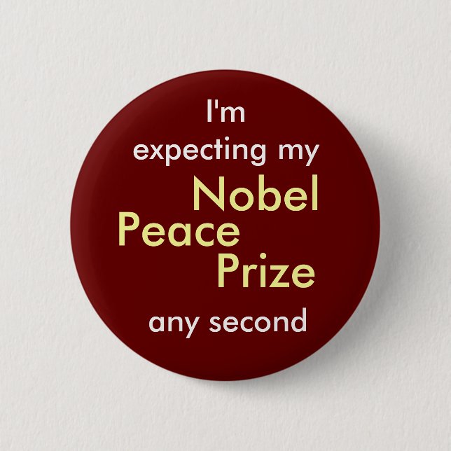 Nobel Peace Prize Button (Front)