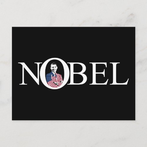 Nobel Prize Winner __ Barack Obama Postcard