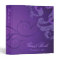 Nobel Purple Scroll Purple Guest Book Binder