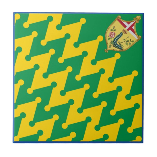 Nobile Contrada del Bruco (Caterpillar) Palio Ceramic Tile (Front)