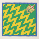 Nobile Contrada del Bruco (Caterpillar) Palio Scarf<br><div class="desc">Nobile Contrada del Bruco (Caterpillar) Palio di Siena flag banner</div>