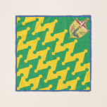 Nobile Contrada del Bruco (Caterpillar) Palio Scarf<br><div class="desc">Nobile Contrada del Bruco (Caterpillar) Palio di Siena flag banner</div>
