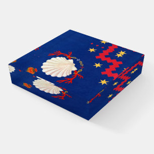Nobile Contrada del Nicchio (Seashell) Palio Paperweight