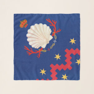 Nobile Contrada del Nicchio (Seashell) Palio Scarf