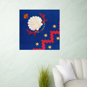 Nobile Contrada del Nicchio (Seashell) Palio Wall Decal