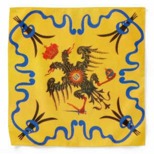 Nobile Contrada dell Aquila (Eagle) Palio di Siena Bandana