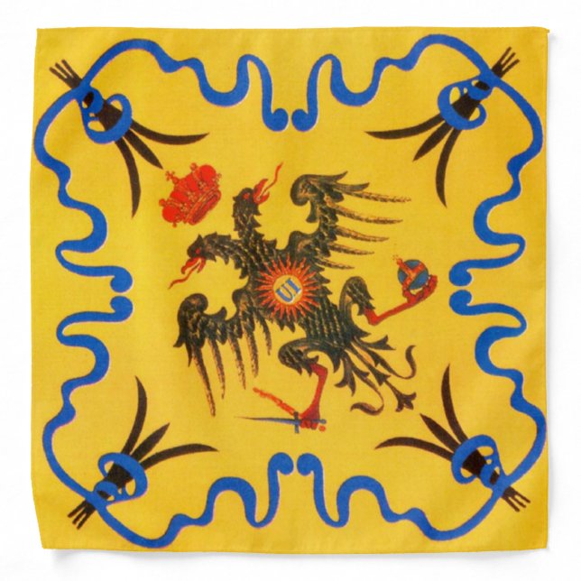 Nobile Contrada dell Aquila (Eagle) Palio di Siena Bandana (Front)