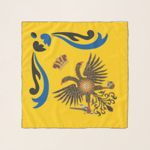Nobile Contrada dell Aquila (Eagle) Palio di Siena Scarf