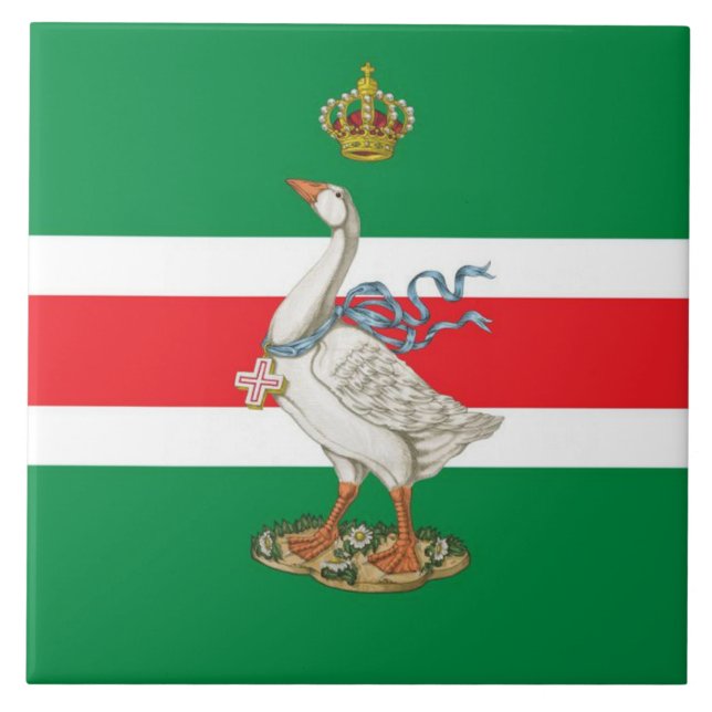 Nobile Contrada dell' Oca (Goose) Palio Ceramic Tile (Front)