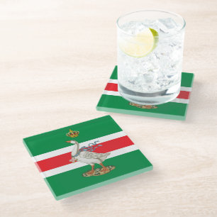 Nobile Contrada dell' Oca (Goose) Palio Glass Coaster