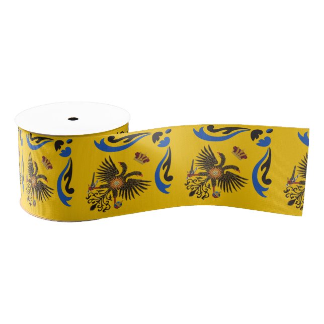 Nobile Contrada dell'Aquila Palio di Siena (Eagle) Grosgrain Ribbon (Spool)