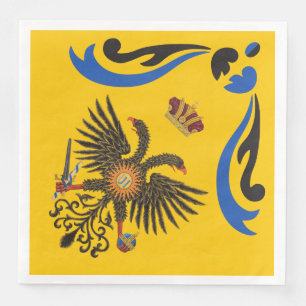 Nobile Contrada dell'Aquila Palio di Siena (Eagle) Paper Dinner Napkins