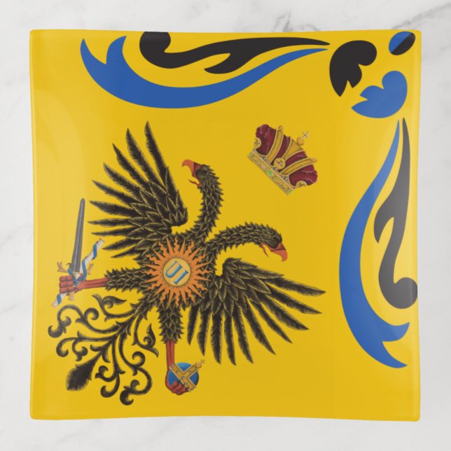 Nobile Contrada dell'Aquila Palio di Siena (Eagle) Trinket Tray (Front)