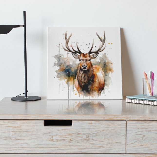 Noble Antlers: Woodland Elk Watercolor Art (Creator Uploaded)
