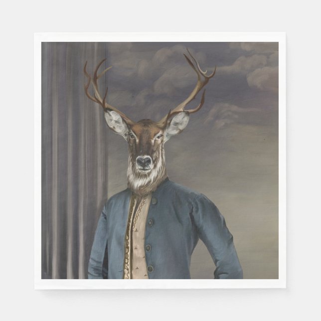 Noble Beasts - Dandy Deer Napkins (Front)