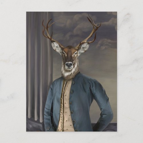 Noble Beasts _ Dandy Deer  Postcard