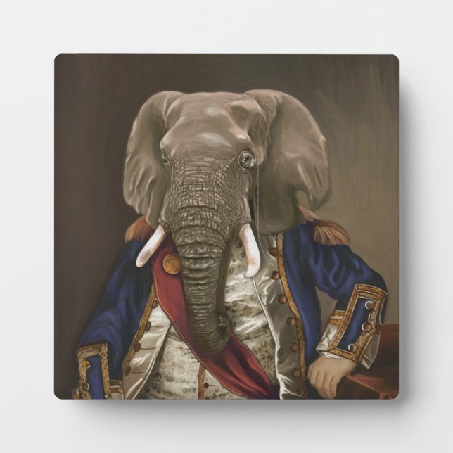 Noble Beasts - Dandy Elephant Plaque (Front)