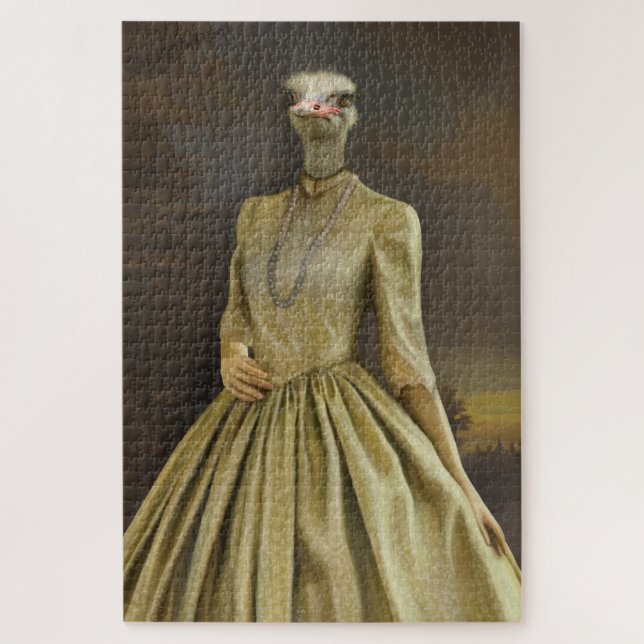 Noble Beasts - Dandy Ostrich Jigsaw Puzzle (Vertical)