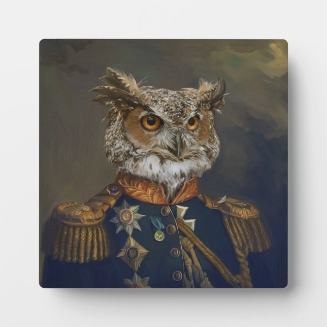 Noble Beasts - Dandy Owl Plaque (Front)
