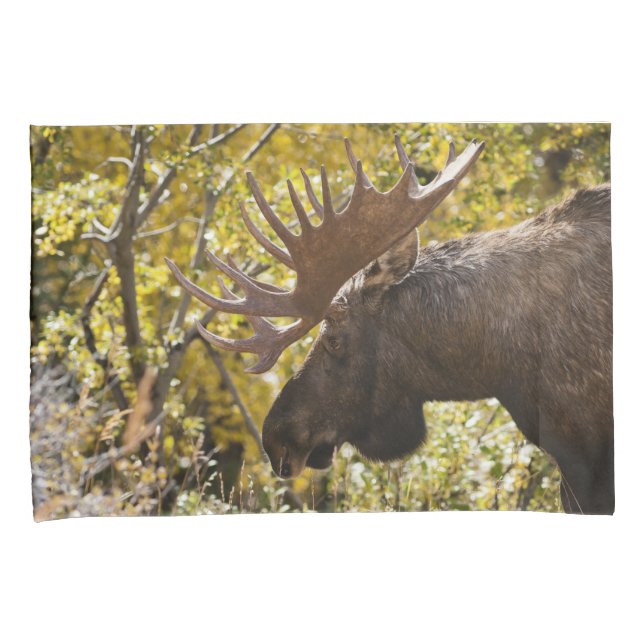Noble Bull Moose Pillow Case (Front-Right)