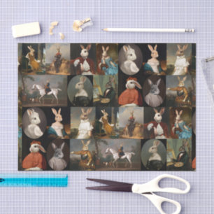Noble Bunnies Portrait Collection Decoupage Tissue Paper