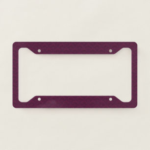 Noble burgundy in art deco style. license plate frame