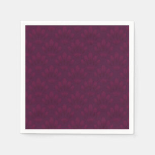 Noble burgundy in art deco style. napkins