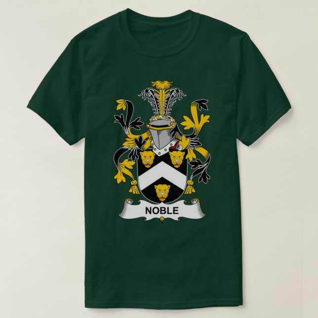 Noble Coat of Arms Family Crest  T-Shirt (Design Front)
