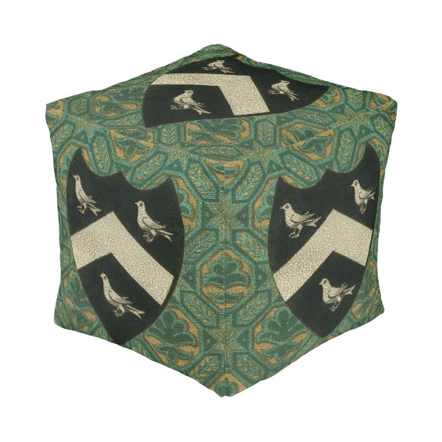 Noble Crest II Pouf (Angled Front)